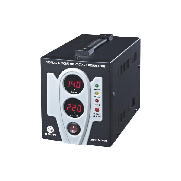 Régulateur de tension automatique Digital 1000VA / 1.0KVA, contrôle par microprocesseur – R SCAR MCD-1000VA