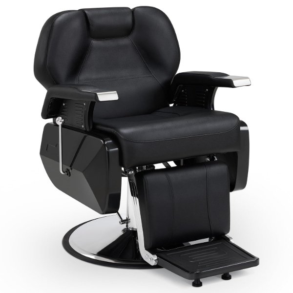 Chaise de barbier professionnelle avec Réglage hydraulique et Repose-pieds intégré – Chaise Barbier W-AF-15A