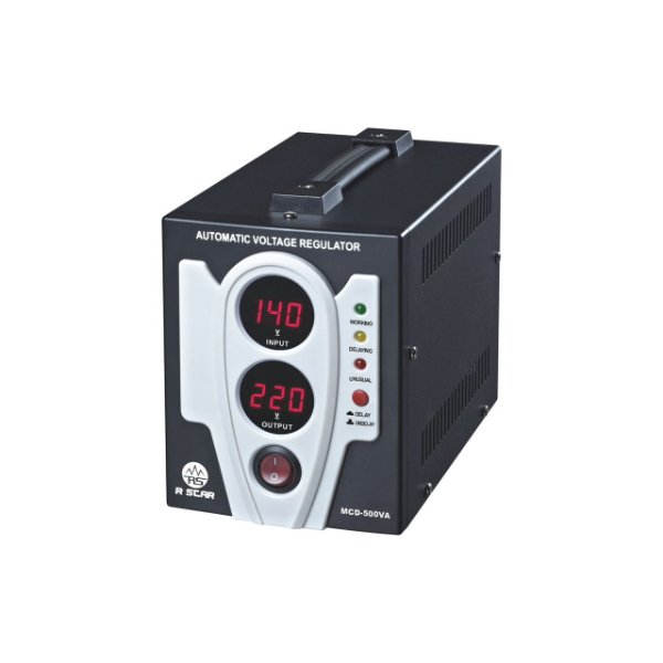 Régulateur de Tension Automatique Digital 500VA / 0.5KVA, contrôle par microprocesseur – R SCAR MCD-500VA