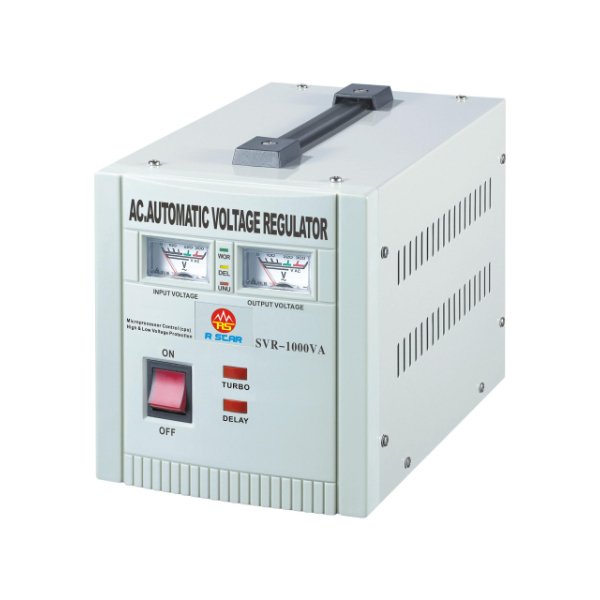 Régulateur de tension automatique 1000VA / 1.0KVA, Contrôle par microprocesseur – R SCAR SVR-1000VA